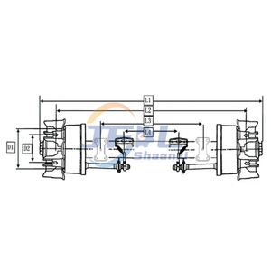  BPW Axle Trailer Six Spider Hub