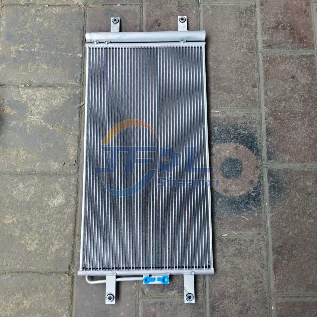 Sinotruk Condenser Assembly (NJ17 with Fan) New Replacement/Repair Part WG1671820069 for Howo A7, T7H, T5G, And TX Models.