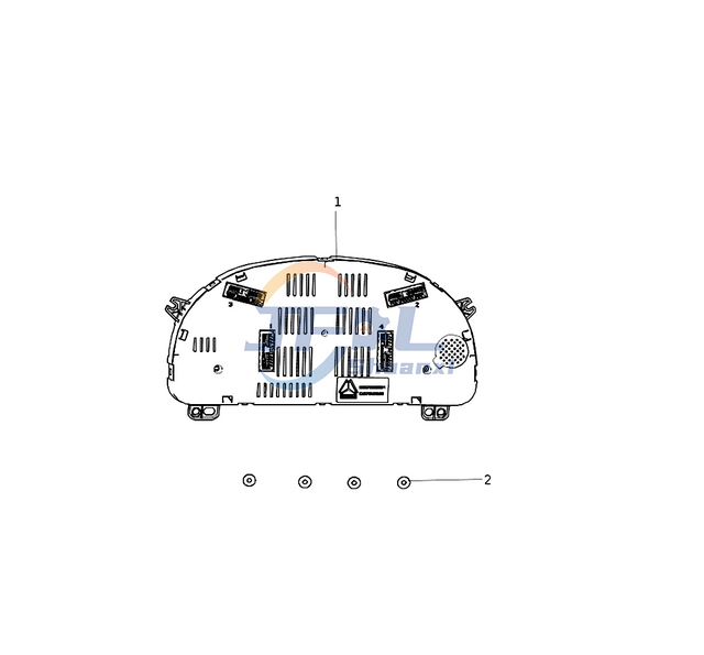 Howo Truck Electrical System System Prats AC97165820211 HOWO-TFT Screen Combination Instrument (fuel)