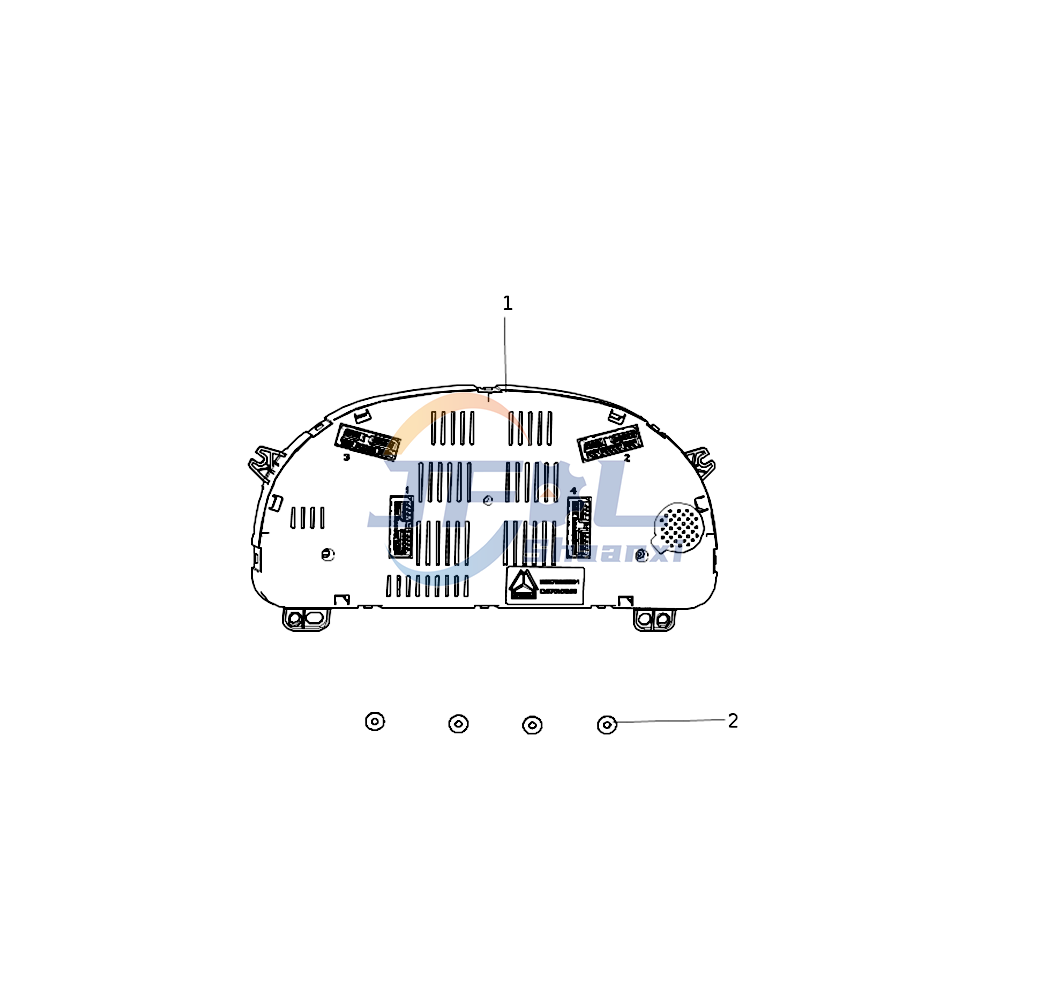Howo Truck Electrical System System Prats AC97165820211 HOWO-TFT Screen Combination Instrument (fuel)