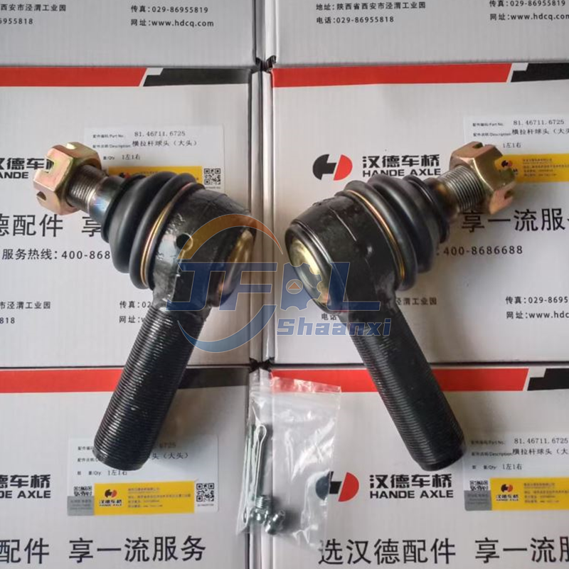 Shacman Delong X3000M3000F3000H3000 Steering System Truck Parts: Left And Right Tie Rod Ball Joints 81.46711.6725