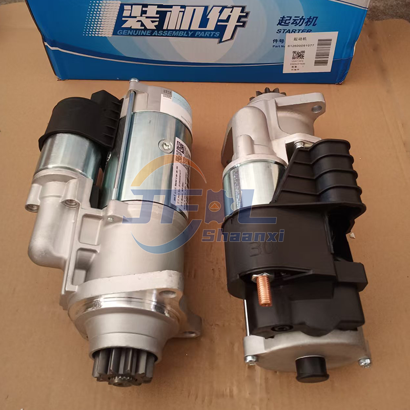 24V Heavy-duty Starter Assembly 612600091077 for Weichai WD615/WP10/WP12 Engines