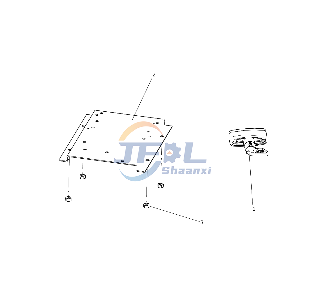 Howo Truck Electrical System System Prats AC97257640003 New Mechanical Main Power Switch (HW Battery Box)