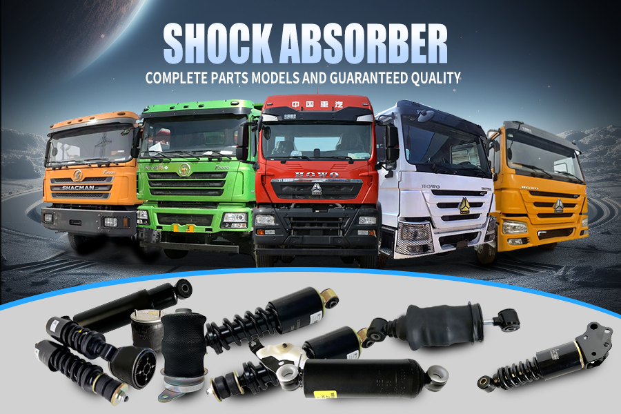 Product Introduction of Various Truck Suspension System Spare Parts, Including Shock Absorbers And Airbags.