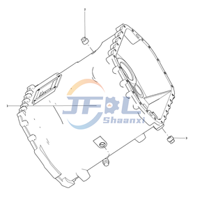  Howo truck drive train systems parts AZ2203010044 Transmission middle housing assembly
