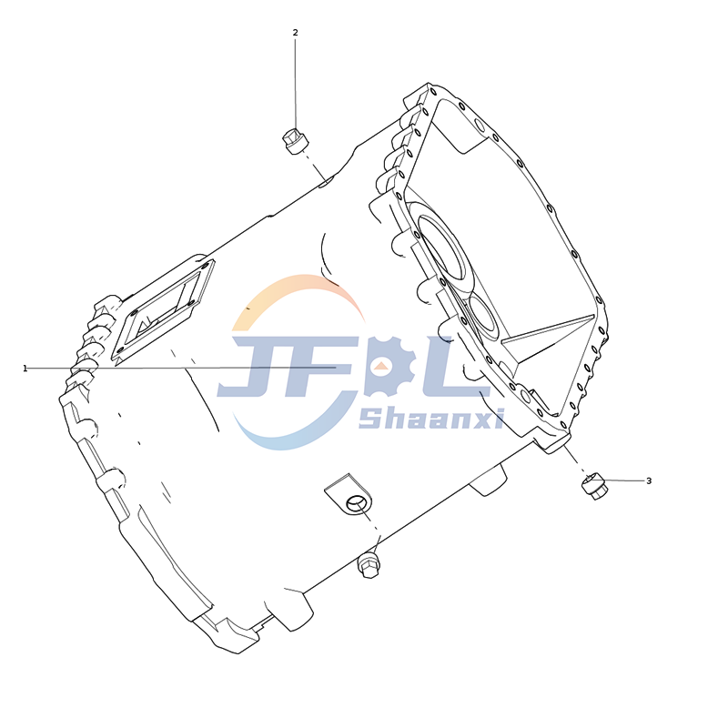  Howo truck drive train systems parts AZ2203010044 Transmission middle housing assembly