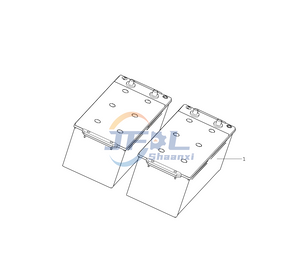 Howo Truck Electrical System System Prats AC 9917650101 Battery (165 Ah-hour)
