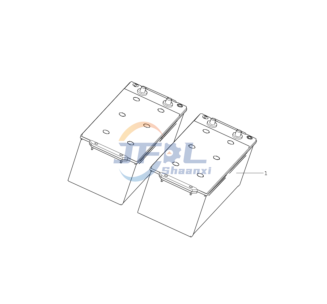Howo Truck Electrical System System Prats AC 9917650101 Battery (165 Ah-hour)