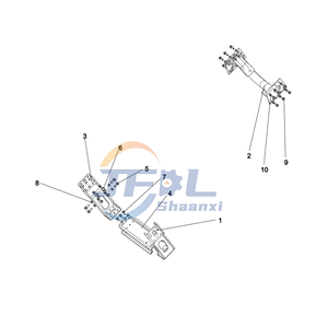 JFDL Shcaman X3000 Dump Truck Chassis System Parts DC95319515420 Frame Auxiliary Crossbeam