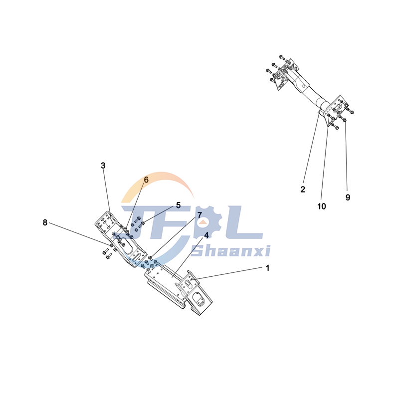 JFDL Shcaman X3000 Dump Truck Chassis System Parts DC95319515420 Frame Auxiliary Crossbeam