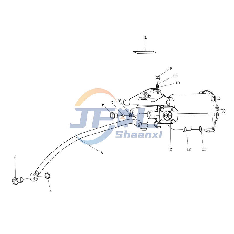  Howo Truck Drive Train Systems AC97192300107 Clutch Hydraulic Control Device (HOWO Right-hand, Pull-type, with 2-position 3-way Valve)