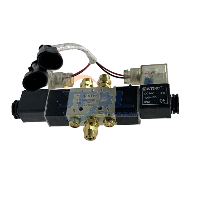 Truck Parts Pneumatic Door Pump Copper Lock Nut Speed Control Connector 4V220-08 Door Pump Solenoid Valve for Yutong Bus