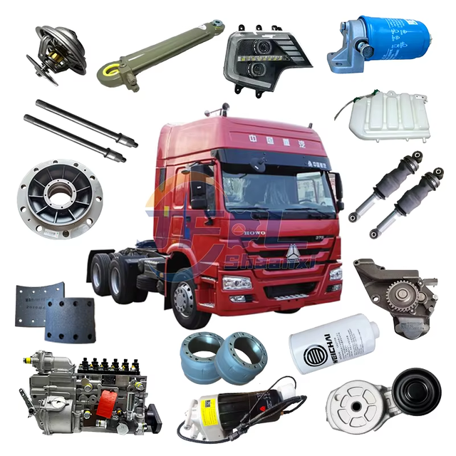 Chinese Supplier Sinotruk Howo Truck Spare Parts A7 T7H TX7 TX T5G NX Truck Accessories Engine Transmission Braking Body Parts