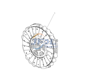  Howo Truck Drive Train Systems Parts AC97251600202 CH430-21 Type Pull Diaphragm Spring Clutch Assembly