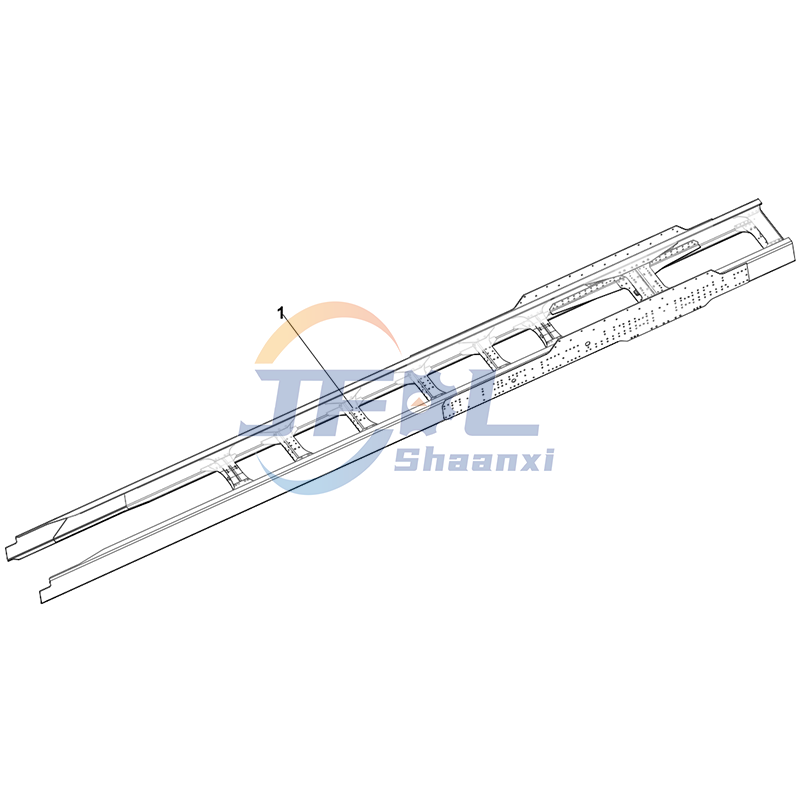 Shcaman X3000 Dump Truck Chassis System Parts DC95319512553 Frame Assembly 