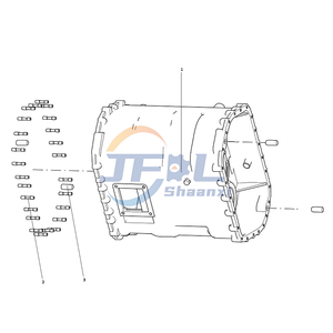  Howo truck drive train systems parts AC22090100104 Transmission middle housing assembly
