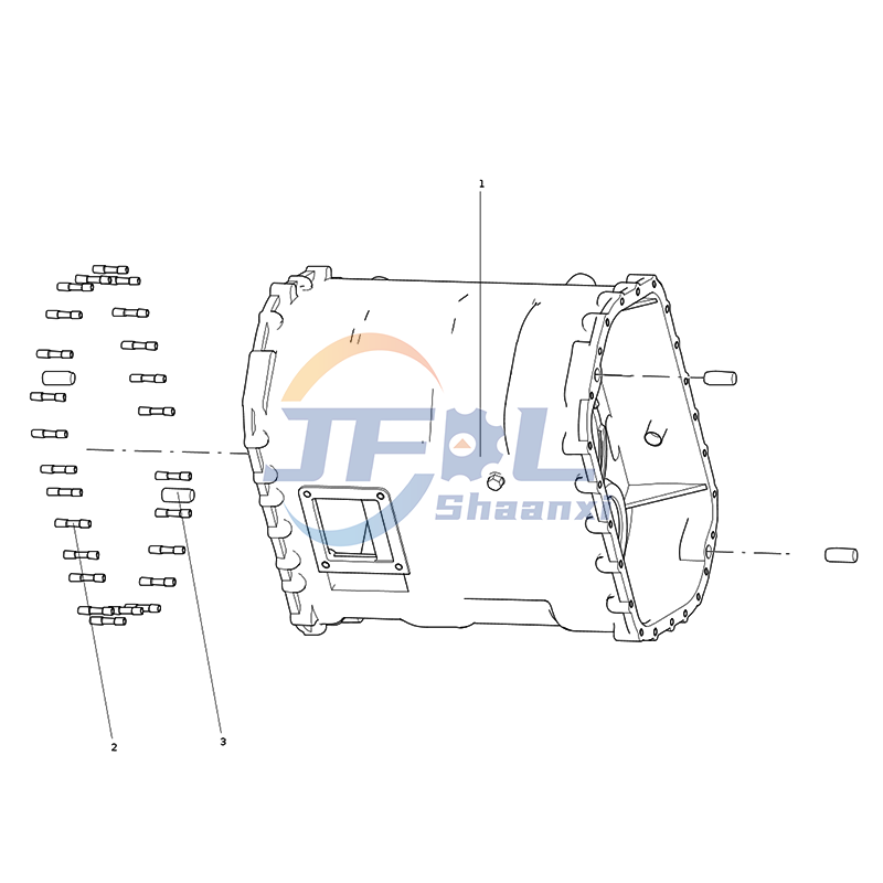  Howo truck drive train systems parts AC22090100104 Transmission middle housing assembly