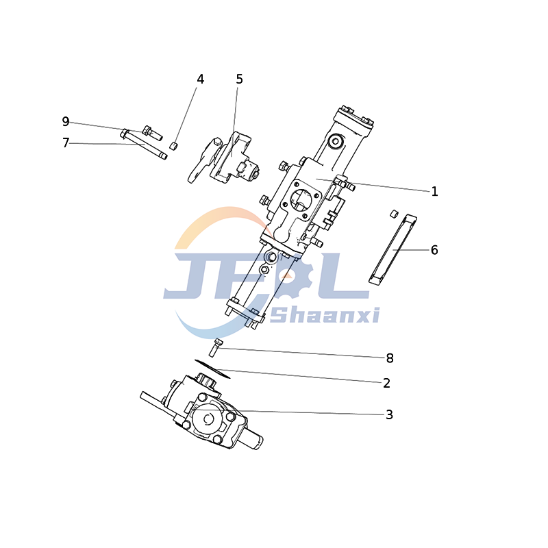 Howo Truck Drive Train Systems Parts AC2209210000001 9-speed Small Cover Assembly (left Booster, Combined)