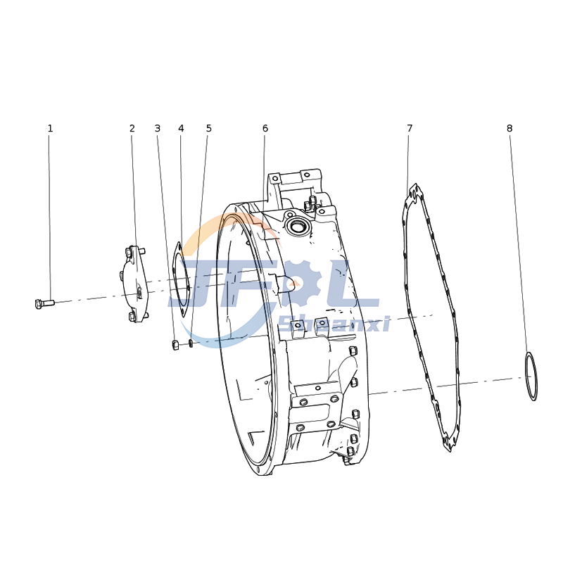  Howo Truck Drive Train Systems Parts AC22090000110 Transmission Front Housing Assembly 