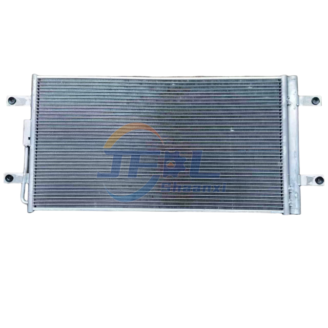 Sinotruk Condenser Assembly (NJ17 with Fan) New Replacement/Repair Part WG1671820069 for Howo A7, T7H, T5G, And TX Models.