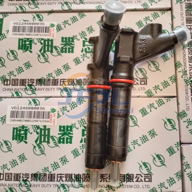 Original Sinotruk Howo A7 Heavy Duty Truck D12 Engine Spare Parts Injector VG1246080036 Fuel Injector Assembly