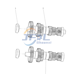 Howo Truck Drive Train Systems Parts AC22090300104 Countershaft Assembly 