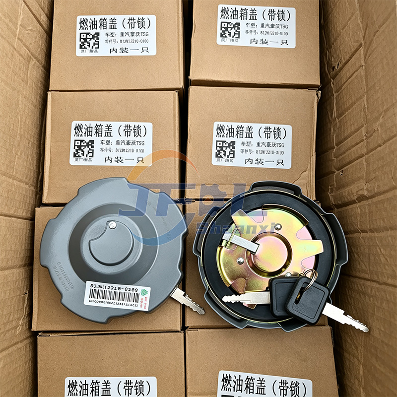Heavy-Duty Metallic Fuel Tank Locking Cap Assembly 812W12210-0100 for HOWO T5G T7H TX MAX TH7 Trucks