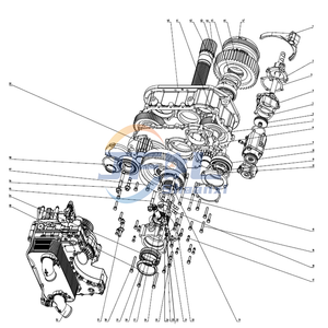 Fast Gearbox 16JSD200TA+FHB400 Aluminum Alloy Double H Single Lever Spare Parts Catalog
