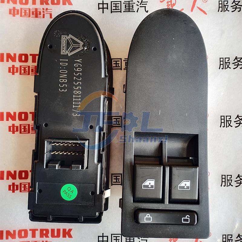 Left & Right Door Window Regulator Master Control Panel And Switches /Left & Right Window Regulator Switches YG9525581111 / YG9525581112 for HOWO NX380 Dump Truck