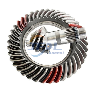 SHACMAN Truck Parts Bevel Gear/Crown Wheel And Pinion Driven Bevel Gear Pair of The Single-stage Reducer for The Rear Axle of Shaanxi Heavy Truck HD90009321035 Compatible with HDZ340 F3000 X3000 M3000