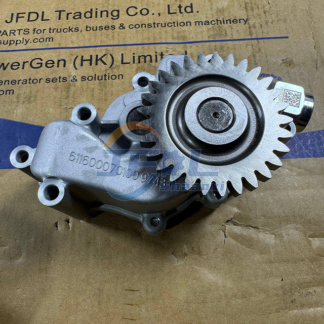611600070100 Engine Oil Pump Assembly for Weichai WP10H Diesel Engine Spare Parts Shacman Delong Sinotruk Howo Truck Parts Accessories