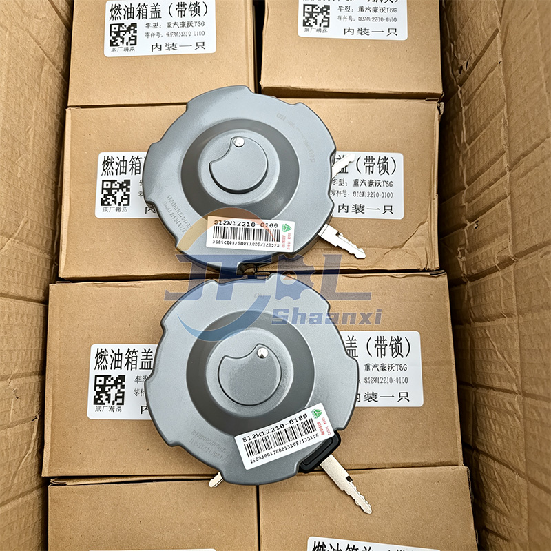 Heavy-Duty Metallic Fuel Tank Locking Cap Assembly 812W12210-0100 for HOWO T5G T7H TX MAX TH7 Trucks