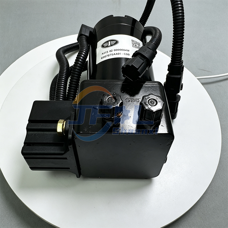 FAW J6 J5 Truck Spare Parts Cab Electric Hydraulic Lifting Pump Assembly 5002075AA01-C00G Cab Tilt Pump