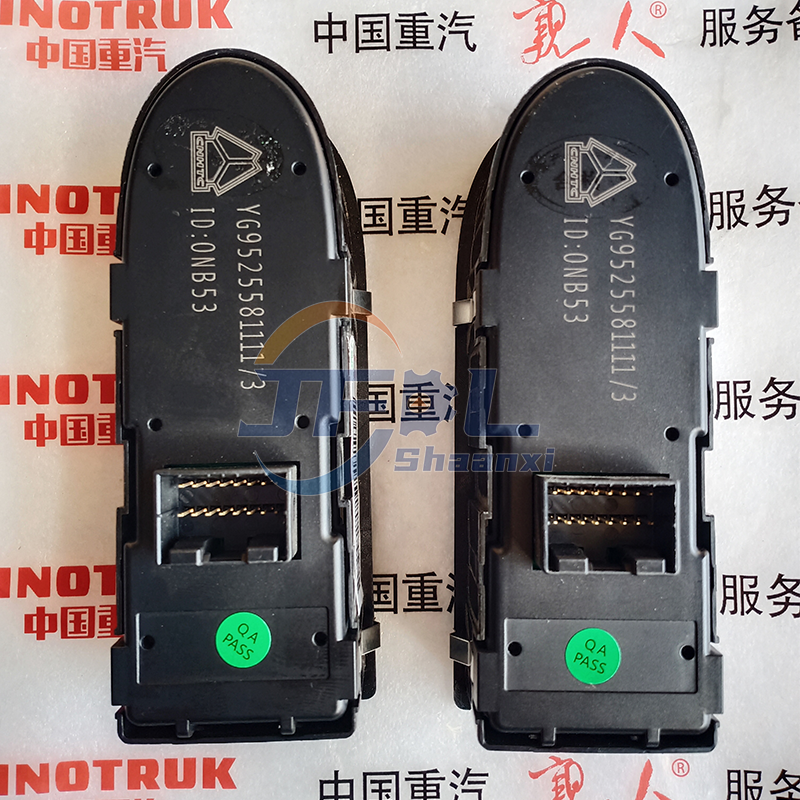 Left & Right Door Window Regulator Master Control Panel And Switches /Left & Right Window Regulator Switches YG9525581111 / YG9525581112 for HOWO NX380 Dump Truck