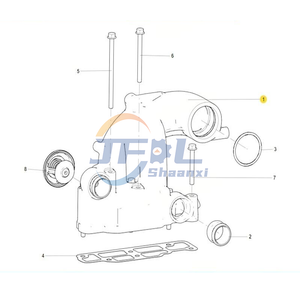  Gro&szlig;handelspreis MC11 MC13 Serie Motoren Prats Thermostatgeh&auml;use 200V06404-0083 Thermostatgeh&auml;use f&uuml;r Sinotruk Howo SITRAK C7H T7H HOHAN LKW