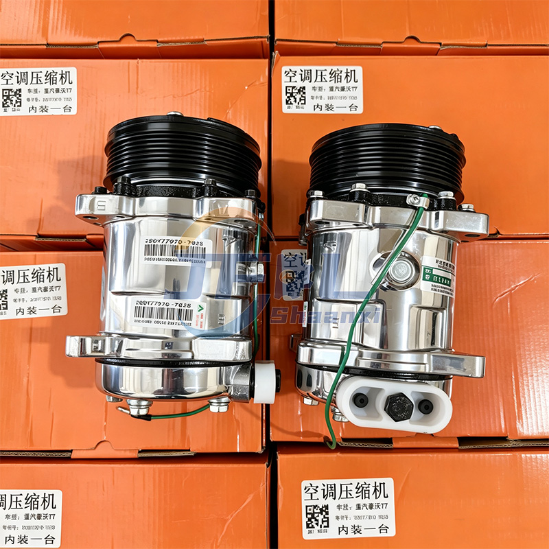 Heavy-Duty AC Compressor Assembly 200V77970-7028 for HOWO T7H TH7 TX MAX T5G Trucks 