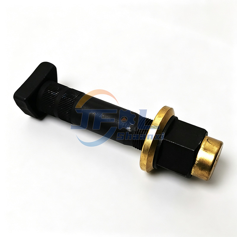 Heavy-Duty Truck Rear Wheel Hub Bolt with Nut WG9112340123 for HOWO 7 A7 T7H TX TH7 Trucks 