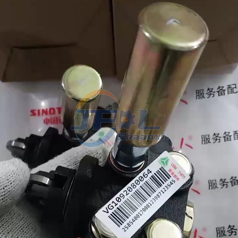 Howo Truck Fuel Feed Pump Assembly VG1092080064 for Sinotruk WD615/WD618 Series (Global Shipping)