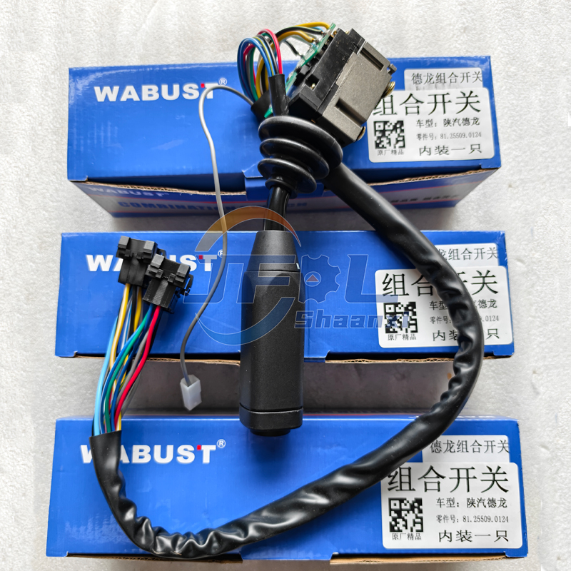 Heavy Duty Truck Parts 81.25509.0124 Turn Signal Wiper Combination Switch Assembly for Shacman Delong F3000 F2000 Truck Parts