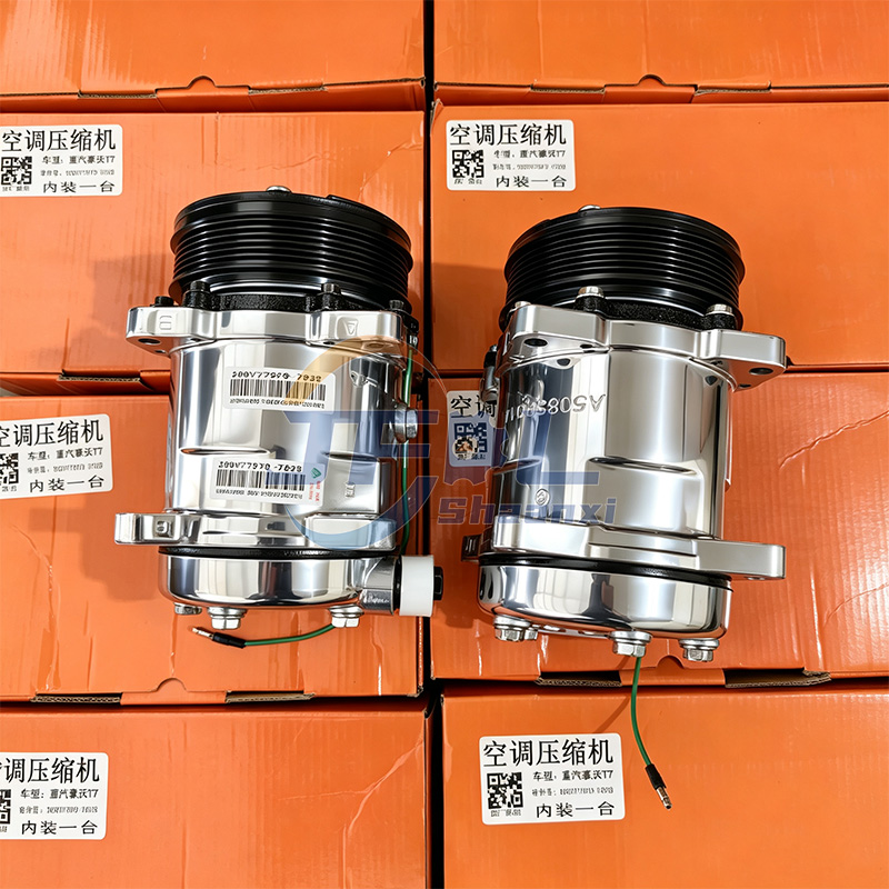 Heavy-Duty AC Compressor Assembly 200V77970-7028 for HOWO T7H TH7 TX MAX T5G Trucks 