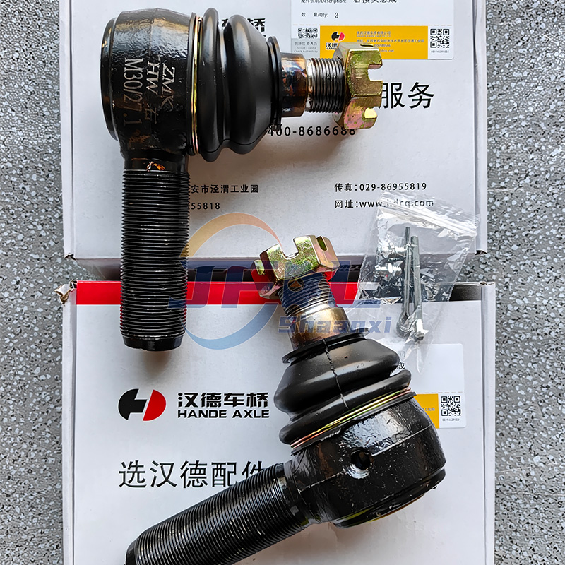 Front Axle Right Tie Rod End Assembly DZ9100430004 Rings for Shacman X3000/F3000/M3000/X5000/X6000 Trucks