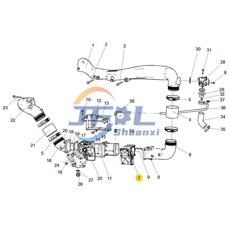 Sinotruk MAN Natural Gas Engine Parts 202V13200-7005 Electronic Throttle Control Valve for Foton Auman ETX EST CTX GTL VT SINOTRUK HOWO T7H T5G SITRAK Truck